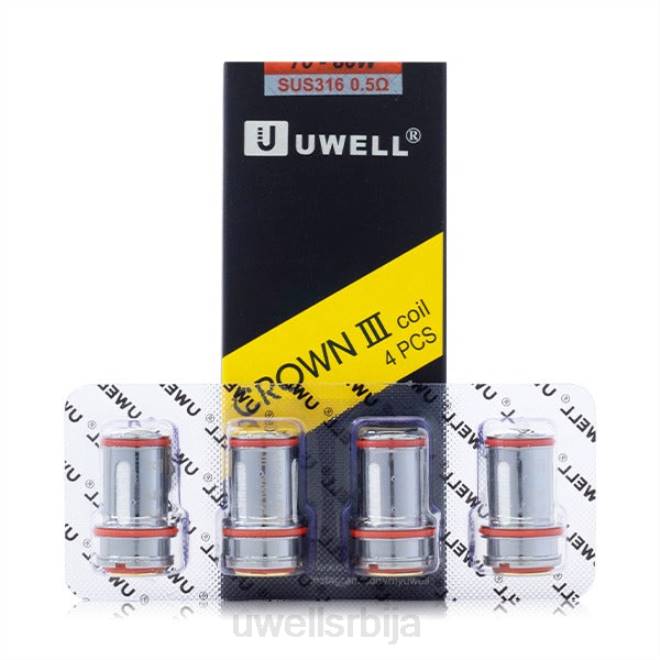 UWELL CROWN 3 калемови (4 пакета) 0.25охм 4TVT91 | UWELL SRBIJA