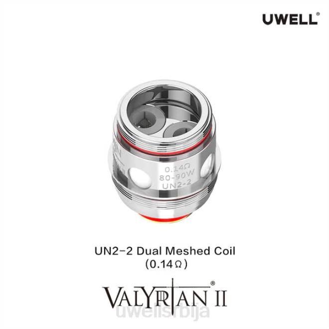 UWELL VALYRIAN 2 заменски намотаји (2 пакета) ун2 дуал месх 0.14охм 4TVT29 | UWELL STORE